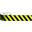 Floor Or Wall Tape - Self Adhesize - Black & Yellow Chevron - 7.5cm (3&quot;)