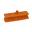 Flat Sweeping Broom Head - Medium - Professional - Orange - 30cm (12&quot;)