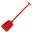 Shovel - &#39;T&#39; Grip Handle - Polypropylene - Red