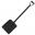 Shovel - Heavy Duty - &#39;D&#39; Grip Handle - Polypropylene - Black