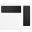 Directional Plaque - Wall Mounted - 3 Symbol - For 15cm Door Signs - Acrylic - Black - 53cm (21&quot;)