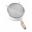 Strainer - Double Mesh with Wooden Handle - Tinned Metal  - 19.7cm (7.75&quot;)