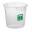 Storage Container - Round- Semi Clear - Green Marking  - 3.8L (6.7 pint)