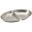 Vegetable Dish - Oval - 2 Division - Stainless Steel - 35cm (14&quot;)