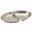 Vegetable Dish - Oval - 2 Division - Stainless Steel - 20cm (8&quot;)