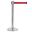 Barrier Post With 2m Retractable Belt - Stainless Steel - Red - 91cm (35.8&quot;)