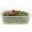 Microwavable Food Container - Rectangular - No Lid - Clear Plastic - 87cl (30.6oz)