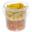 Food Storage Container - Round - No Handle or Lid - Clear Plastic - 1L (35oz)