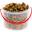 Food Storage Container - Round - No Handle or Lid - Clear Plastic - 1.5L (52.8oz)