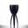 Wine Glass - Polycarbonate - Tristem - Premium - Black - 31cl (11oz)