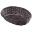 Oval Basket - Handwoven - Polypropylene - Black - 22.8cm (9&quot;)