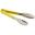 Tongs - All Purpose - Stainless Steel - Part Vinyl-Coated -Yellow - 23cm (9&quot;)