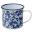 Beverage Mug - Enamel - Heritage - Blue & White Flowers - 38cl (13.5oz