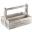 Table Caddy - Tool Box - Acacia Wood - Large - White