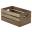 Wooden Crate - Dark Rustic Finish - 27cm (10.6&quot;)