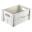 Wooden Crate - White Wash Finish - 22.8cm (8.9&quot;)