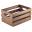 Wooden Crate - Dark Rustic Finish - 21.5cm (8.2&quot;)