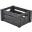 Wooden Crate - Black Finish - 22.8cm (9&quot;)