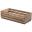 Wooden Crate - Dark Rustic Finish - 25cm (9.8&quot;) - 7.5cm (3&quot;) Tall