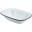 Pie Dish - Enamel - Oblong - White with Grey Rim - 51cl (17.5oz)