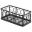 Wire Basket - Rectangular - Black - 14cm (5.5&quot;)