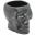 Skull Mug - Cast Iron Effect - Black - Tiki - 80cl (28oz)
