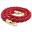 Barrier Rope - Brass Plated Ends - Red - 1.5m (59&quot;)