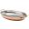 Serving Dish - Oval - Copper Plated - 34cm (13.4&quot;)