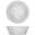 Round Bowl - Melamine - Marble Effect - Agra - White - 20.5cm (8&quot;) - 1.4L (49.25oz)