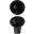 Funnel Bowl - Melamine - Boston - Midnight Black - 13cm (5&quot;) - 16cl (5.5oz)