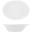 Oval Bowl - Flared - Melamine - Boston - Opulence White - 23cm (9&quot;) - 70cl (24.5oz)