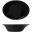 Oval Bowl - Flared - Melamine - Boston - Midnight Black - 23cm (9&quot;) - 70cl (24.5oz)