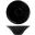 Conical Bowl - Flared - Melamine - Boston - Midnight Black - 25.5cm (10&quot;) - 1.6L (56.25oz)