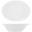 Oval Bowl - Flared - Melamine - Boston - Opulence White - 25.5cm (10&quot;) - 1L (35oz)