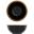 Round Bowl - Melamine - Utah - Copper and Black - 16cm (6.25&quot;) - 65cl (23oz)