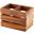 Cutlery Holder - 2 Compartment - Acacia Wood
