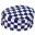 Skull Cap - Large Checkerboard - Blue - Small