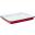 Baking Tray - Enamel - White and Red - 28cm (11&quot;)
