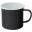 Beverage Mug - Enamel - Black and White Rim - 37cl (13oz)