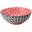 Round Bowl - Cadiz - Red & Black - Porcelain - 16cm (6.3&quot;)