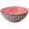 Round Bowl - Porcelain - Cadiz - Red & Black - 16cm (6.3&quot;)