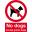 No dogs except guide dogs - Self Adhesive - 12.8cm (5&quot;)
