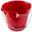 Plastic Bucket With Spout - Round - Red - 10L (2.2 gal)