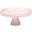 Round Plate - Footed - Glass - Asos - Pink - 28cm (11&quot;)