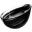 Angled Dip Bowl - Glass - Hill - Black - 10cm (4&quot;)