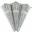 Holographic Cone Party Poppers - Silver
