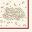 Festive Dinner Napkin - Burgundy Season&#39;s Greetings - 4 fold - 3 ply - 40cm