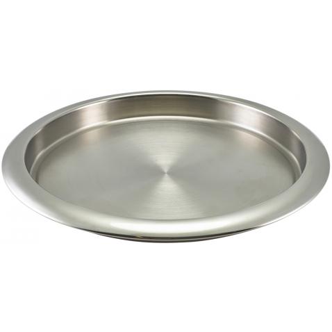 Round Tray - High Side - Stainless Steel - 35cm (14) - Avica