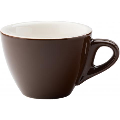 Flat White Cup - Porcelain - Barista - Brown - 16cl (5.5oz) - Avica