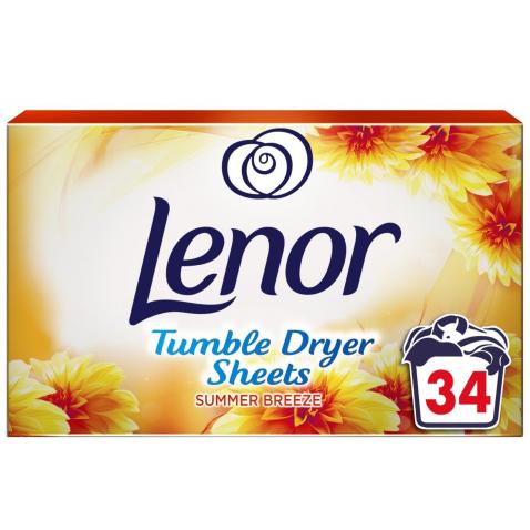Feuilles Assouplissantes Lenor Pour Sèche-linge - 34 Feuilles, Fraîcheur Longue Durée (choisir 3 Parfums)